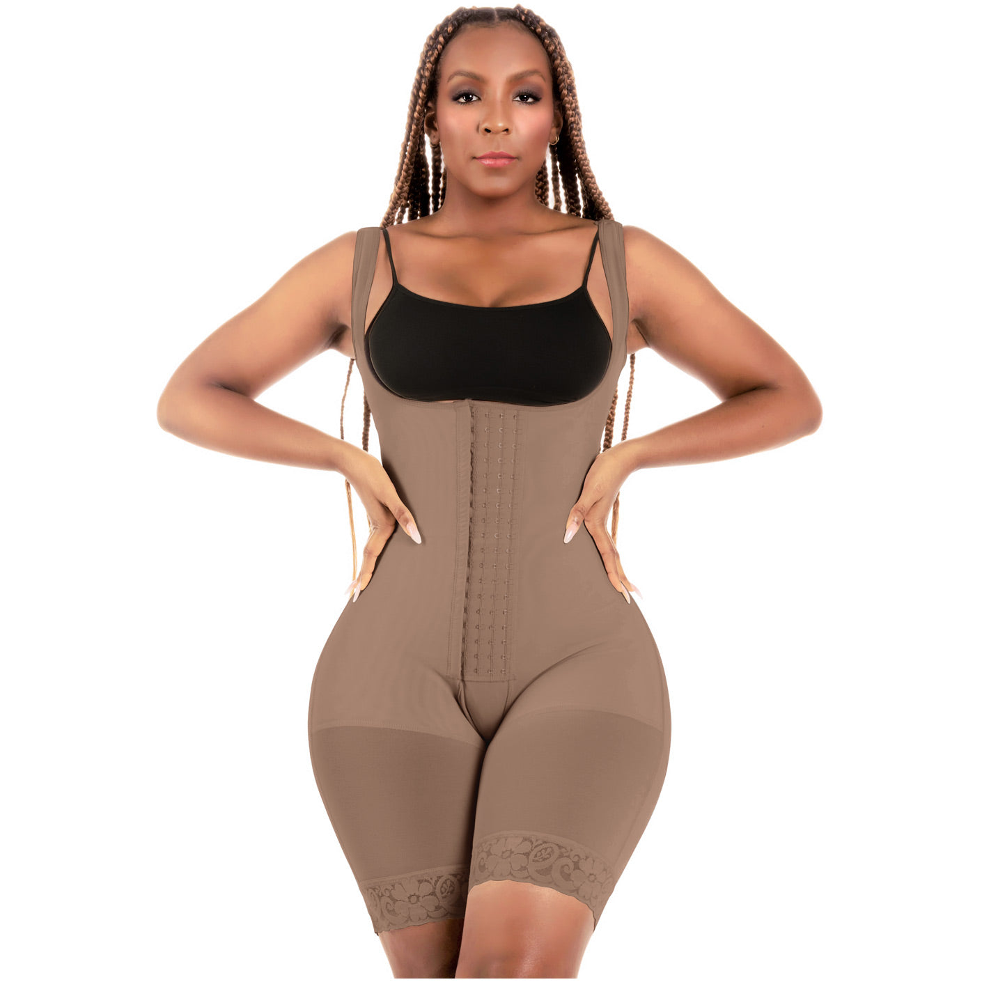 Bling Shapers 098 | Colombian Butt Lift | Tummy Control Shapewear for Curvy Women with Wide Hips and Small Waist | Powernet Magic