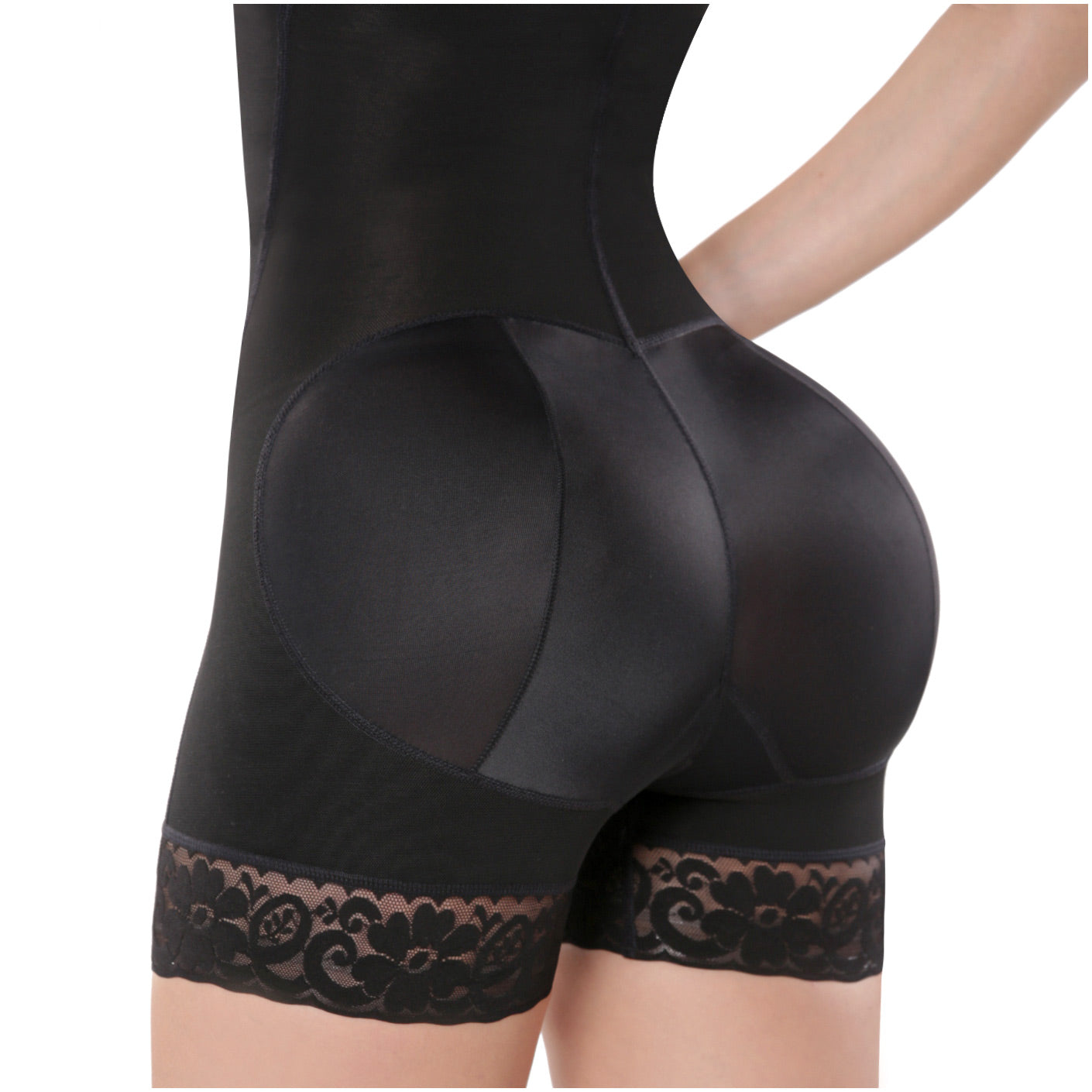 Diane & Geordi 2396 | Open Bust Mid Thigh Postpartum Compression Shapewear | Girdle after Pregnancy & Butt Lifting Body Shaper for Daily Use | Powernet