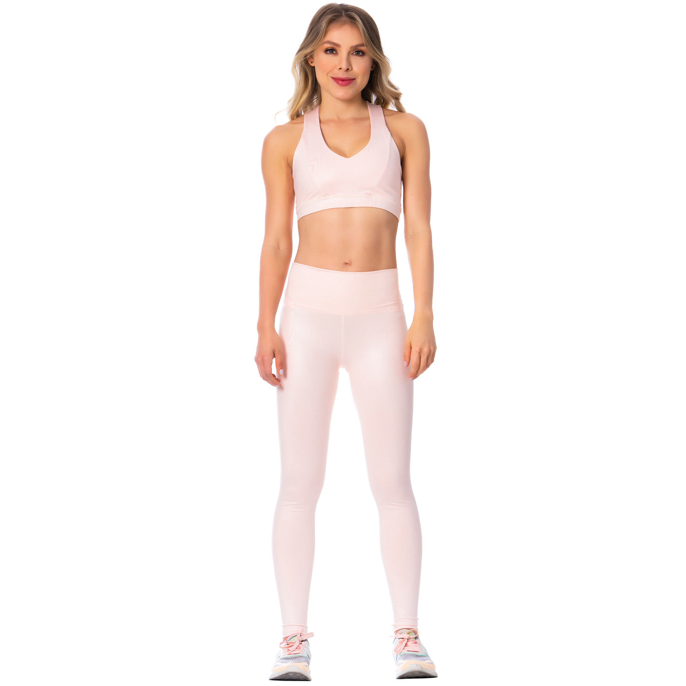 FLEXMEE 946164 | MID-RISE SHIMMER SPORTS LEGGINGS | Chica Sexy