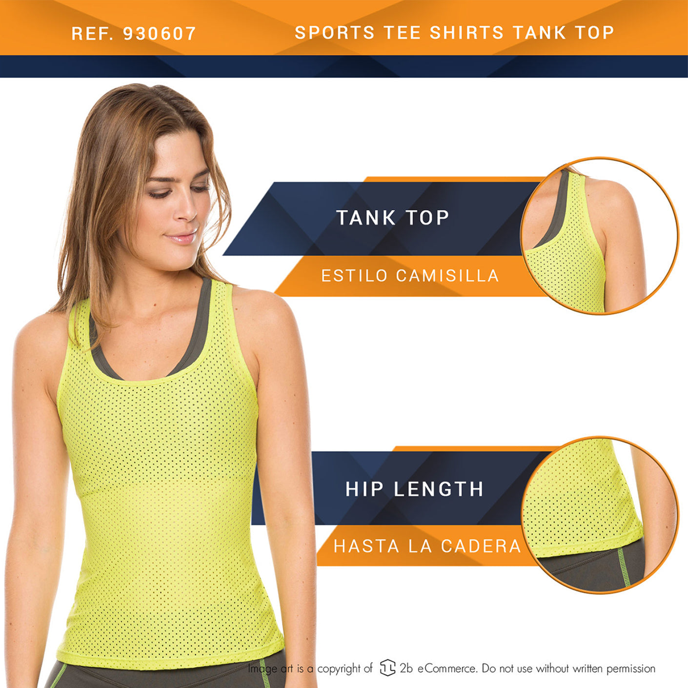 FLEXMEE 930607 | Flexmee Active Sports Tank Top | Chica Sexy
