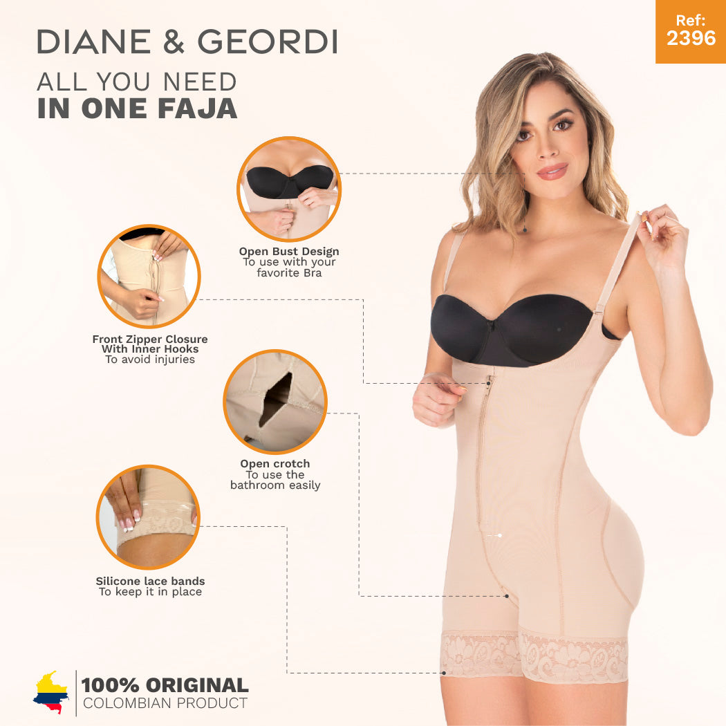 DIANE GEORDI 2411 Strapless Tummy Control Shapewear for Women Fajas  Colombianas