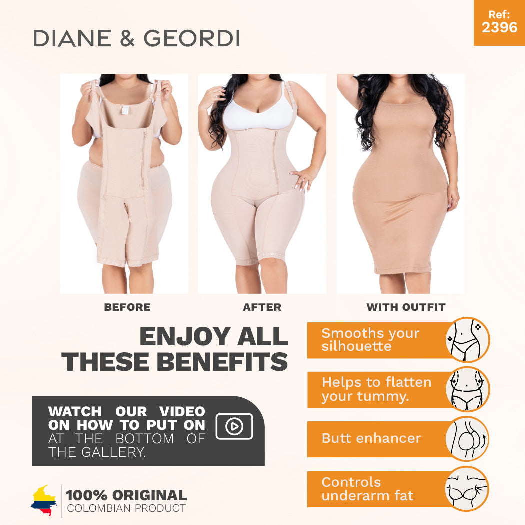 Diane & Geordi: 2411 - Women's Tummy Control Butt Lifting Bodysuit  Colombian Faja