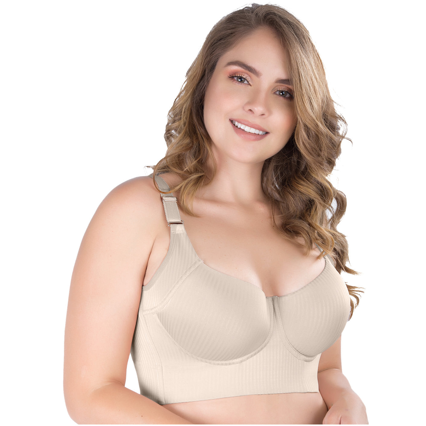 UpLady 8542 | Fajas Colombianas | Firm Control Full Cup Bra with Side Support
