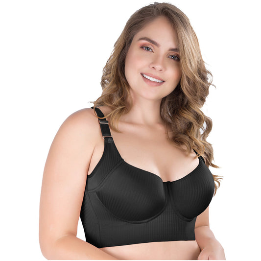 UpLady 8542 | Fajas Colombianas | Firm Control Full Cup Bra with Side Support