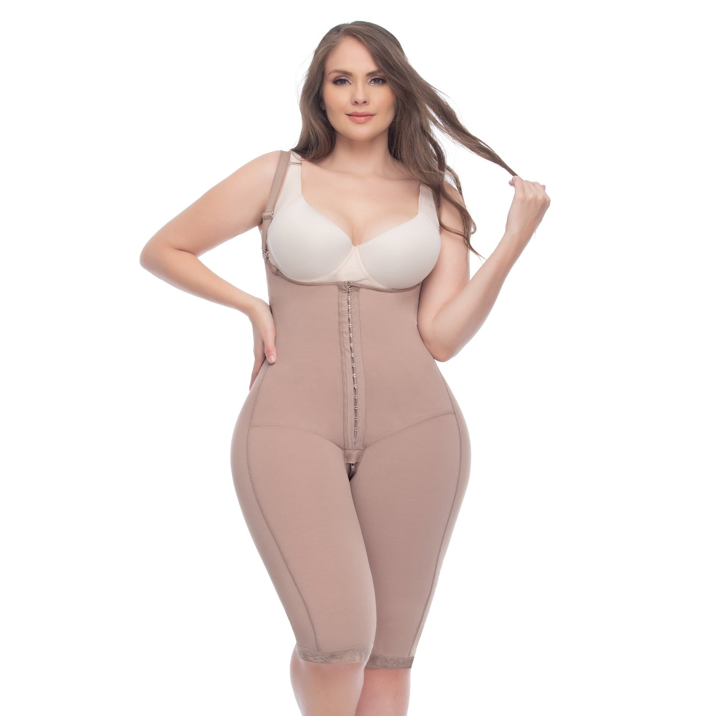 UpLady 6172 | Fajas Colombianas | High Compression Bodysuit with Posture Corrector